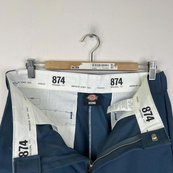 Dickies Men's Original 874 Work Pants - Navy Blue - Picture 4 of 5